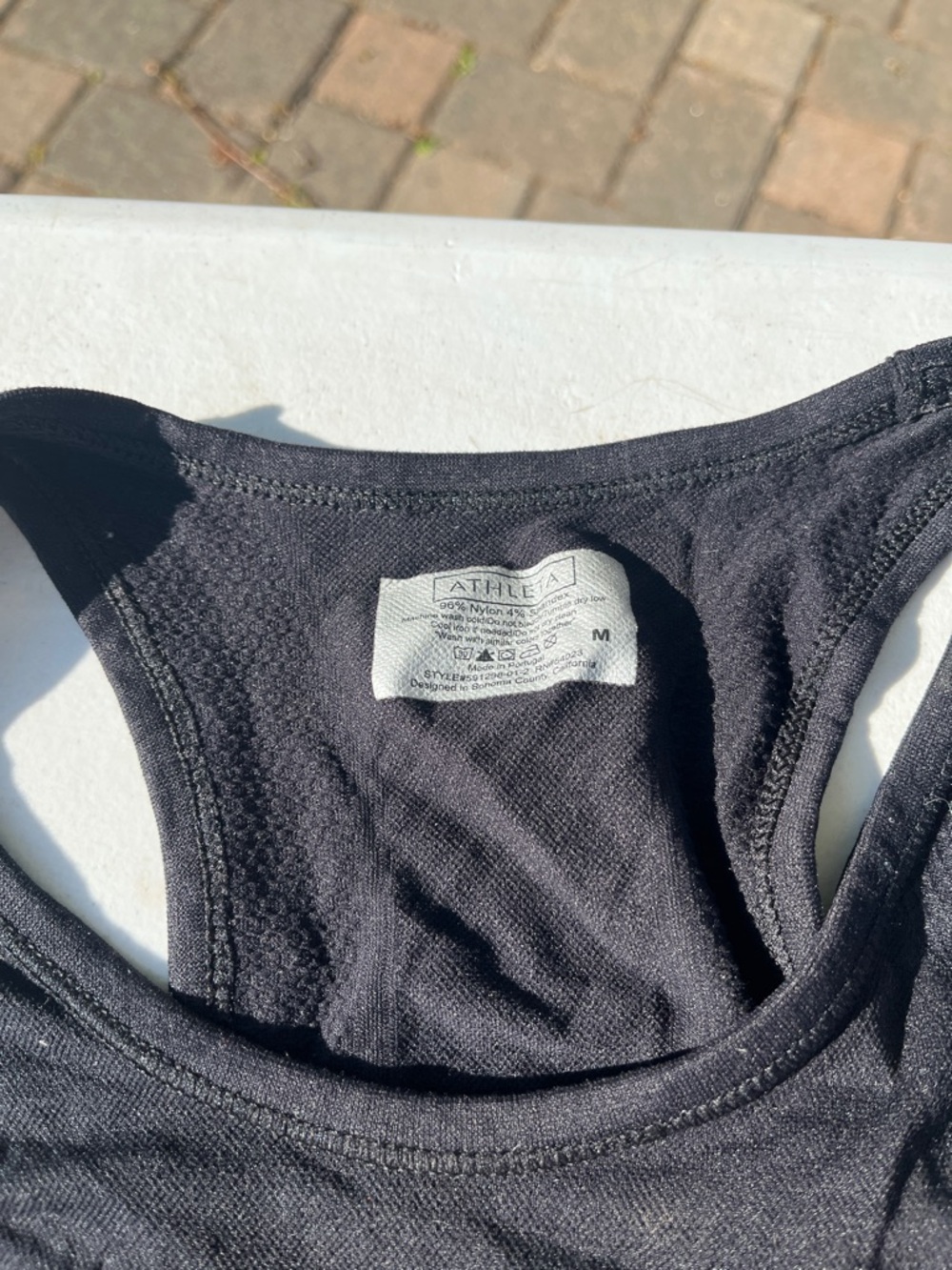 Athleta Black Racerback Performance Tank - Picture 2 of 3